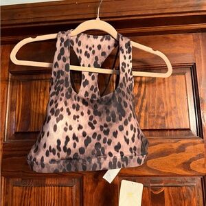 Fabletics Leopard Print Sports Bra
